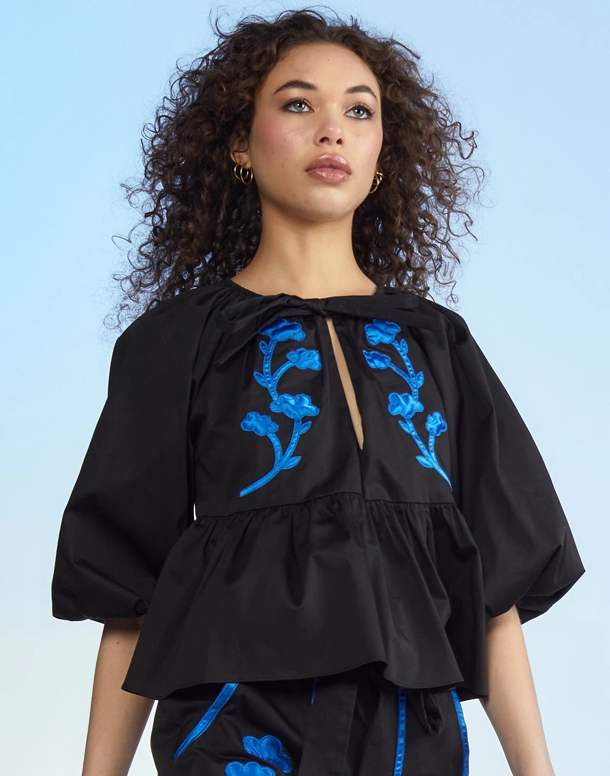 CYNTHIA ROWLEY Annabelle Cotton Blouse 1 CYNTHIA ROWLEY Annabelle Cotton Blouse