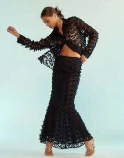 CYNTHIA ROWLEY3D Embroidered Tulle Button Down Shirt 9 CYNTHIA ROWLEY3D Embroidered Tulle Button Down Shirt -Cynthia Rowley Shop 3D Embroidered Tulle Button Down Shirt 20230923002638 1