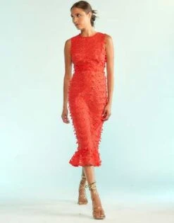 CYNTHIA ROWLEY3D Embroidered Tulle Dress -Cynthia Rowley Shop 3D Embroidered Tulle Dress 20230923002645 1