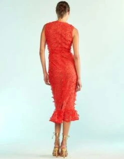 CYNTHIA ROWLEY3D Embroidered Tulle Dress -Cynthia Rowley Shop 3D Embroidered Tulle Dress 20230923002645 2