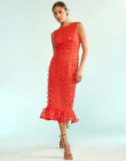 CYNTHIA ROWLEY3D Embroidered Tulle Dress -Cynthia Rowley Shop 3D Embroidered Tulle Dress 20230923002646