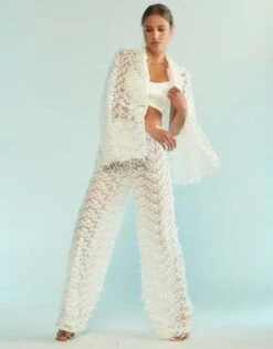 CYNTHIA ROWLEY3D Embroidered Tulle Pants -Cynthia Rowley Shop 3D Embroidered Tulle Pants 20230923002654 1