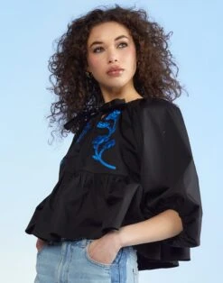 CYNTHIA ROWLEY Annabelle Cotton Blouse 10 CYNTHIA ROWLEY Annabelle Cotton Blouse -Cynthia Rowley Shop 9 d89f6b95 db87 48bc afb9 657c26f9a5c1