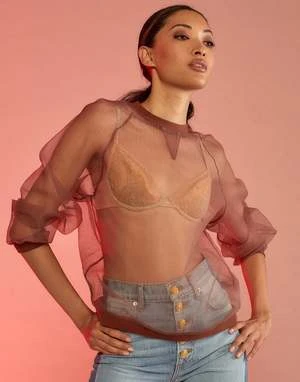 CYNTHIA ROWLEYA Breeze Pullover - Camel 2 CYNTHIA ROWLEYA Breeze Pullover - Camel - Image 2