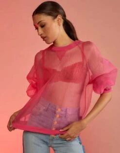 CYNTHIA ROWLEYA Breeze Pullover - Hot Pink 7 CYNTHIA ROWLEYA Breeze Pullover - Hot Pink -Cynthia Rowley Shop A Breeze Pullover 20230907224751 1