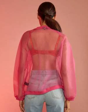 CYNTHIA ROWLEYA Breeze Pullover - Hot Pink 3 CYNTHIA ROWLEYA Breeze Pullover - Hot Pink - Image 3