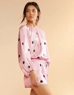 CYNTHIA ROWLEYAlice Silk Shorts - Black/Pink 11 CYNTHIA ROWLEYAlice Silk Shorts - Black/Pink -Cynthia Rowley Shop Alice Silk Shorts 20230803173603 1