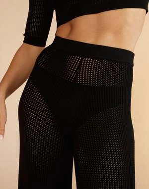 CYNTHIA ROWLEYAllegra Crochet Knit Pant 4 CYNTHIA ROWLEYAllegra Crochet Knit Pant - Image 4