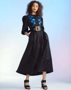 CYNTHIA ROWLEYAnnabelle Cotton Maxi Dress - Black -Cynthia Rowley Shop Annabelle Cotton Maxi Dress 20230222224525 1