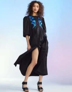 CYNTHIA ROWLEYAnnabelle Cotton Maxi Dress - Black -Cynthia Rowley Shop Annabelle Cotton Maxi Dress 20230222224526