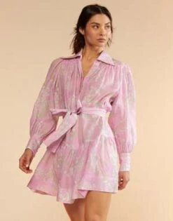 CYNTHIA ROWLEYBaby's Breath Shirt Dress - LTPNK -Cynthia Rowley Shop Baby s Breath Shirt Dress 20230729224821 2