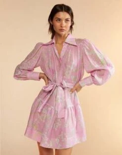 CYNTHIA ROWLEYBaby's Breath Shirt Dress - LTPNK -Cynthia Rowley Shop Baby s Breath Shirt Dress 20230729224821 3