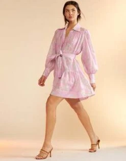 CYNTHIA ROWLEYBaby's Breath Shirt Dress - LTPNK