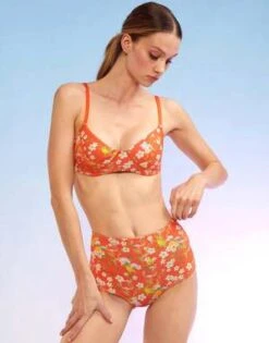 CYNTHIA ROWLEYBlossom Bikini Top - Orange -Cynthia Rowley Shop Blossom Bikini Top 20220509230418 3