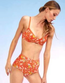 CYNTHIA ROWLEYBlossom High Waisted Bikini Bottom - ORGMT
