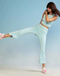 CYNTHIA ROWLEYBonded Cropped Flare Pant -Cynthia Rowley Shop Bonded Cropped Flare Pant 20230414225527 4