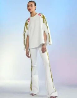 CYNTHIA ROWLEYBonded Fit And Flare Pant -Cynthia Rowley Shop Bonded Fit and Flare Pant 20230324225727 2