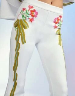 CYNTHIA ROWLEYBonded Fit And Flare Pant -Cynthia Rowley Shop Bonded Fit and Flare Pant 20230324225728 3