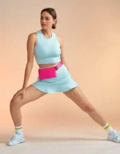 CYNTHIA ROWLEYBonded Mini Skirt - Blue -Cynthia Rowley Shop Bonded Mini Skirt 20230414225553 1