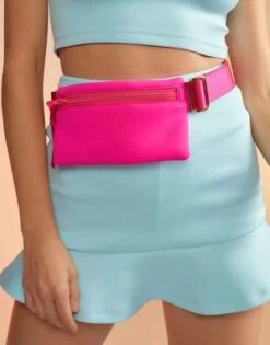 CYNTHIA ROWLEYBonded Mini Skirt - Blue -Cynthia Rowley Shop Bonded Mini Skirt 20230414225553 2