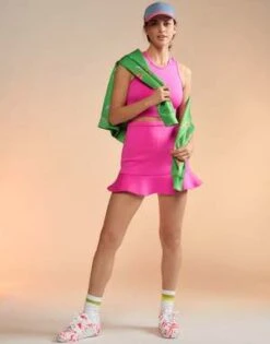 CYNTHIA ROWLEYBonded Mini Skirt - HTPNK -Cynthia Rowley Shop Bonded Mini Skirt 20230414225556 3