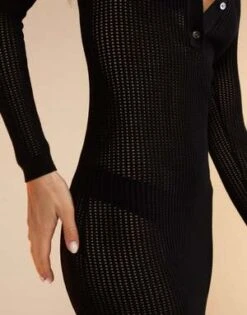 CYNTHIA ROWLEYBondi Crochet Knit Dress - Black -Cynthia Rowley Shop Bondi Crochet Knit Dress 20230729224928