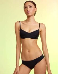 CYNTHIA ROWLEYButterfly Wings Bikini Top - Black