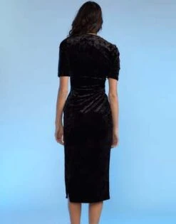 CYNTHIA ROWLEYCRUSH VELVET TEE DRESS - Black 13 CYNTHIA ROWLEYCRUSH VELVET TEE DRESS - Black -Cynthia Rowley Shop CRUSH VELVET TEE DRESS 20221229175534 1