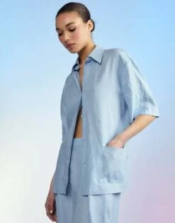 CYNTHIA ROWLEYCapri Linen Camp Shirt -Cynthia Rowley Shop Capri Linen Camp Shirt 20230527004751 1