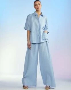 CYNTHIA ROWLEYCapri Linen Camp Shirt -Cynthia Rowley Shop Capri Linen Camp Shirt 20230527004751 2