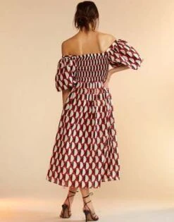 CYNTHIA ROWLEYCaprice Dress - Geo Blue/Red -Cynthia Rowley Shop Caprice Dress 20230801235617 3