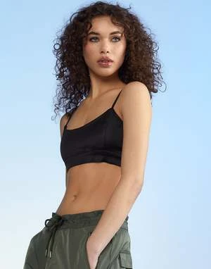 CYNTHIA ROWLEYCasey Satin Bralette - Black 4 CYNTHIA ROWLEYCasey Satin Bralette - Black - Image 4