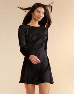 CYNTHIA ROWLEYCharlotte Silk Dress - Black 1 CYNTHIA ROWLEYCharlotte Silk Dress - Black