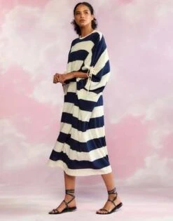 CYNTHIA ROWLEYChilmark Cotton Kaftee - Navy/White -Cynthia Rowley Shop Chilmark Cotton Kaftan 20230525231121 3