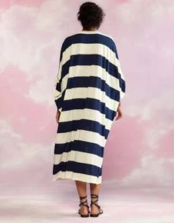 CYNTHIA ROWLEYChilmark Cotton Kaftee - Navy/White -Cynthia Rowley Shop Chilmark Cotton Kaftan 20230525231122 1