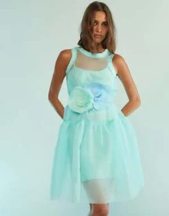 CYNTHIA ROWLEYChloe Organza Dress - Mint 13 CYNTHIA ROWLEYChloe Organza Dress - Mint -Cynthia Rowley Shop Chloe Organza Dress 20230810184917 1