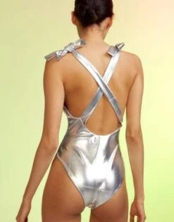 CYNTHIA ROWLEYChrome Swimsuit - SILVR 6 CYNTHIA ROWLEYChrome Swimsuit - SILVR -Cynthia Rowley Shop Chrome Swimsuit 20220512181754 2