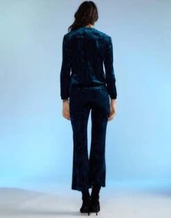 CYNTHIA ROWLEYCrushed Velvet Pullover - TEAL -Cynthia Rowley Shop Crushed Velvet Pullover 20221229175609 2