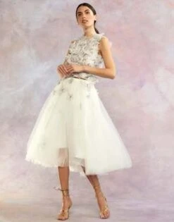 CYNTHIA ROWLEYButterfly Tulle Skirt - White -Cynthia Rowley Shop Cynthia Rowley Butterfly Tulle Skirt white 20230815233607