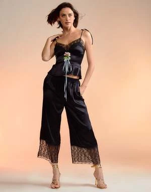 CYNTHIA ROWLEYIris Silk Pant - Black 3 CYNTHIA ROWLEYIris Silk Pant - Black - Image 3