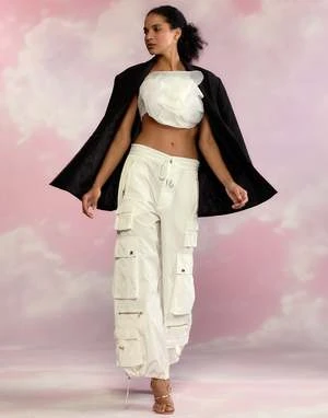 CYNTHIA ROWLEYKim Cargo Pant - White 6 CYNTHIA ROWLEYKim Cargo Pant - White - Image 6