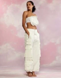 CYNTHIA ROWLEYKim Cargo Pant - White 12 CYNTHIA ROWLEYKim Cargo Pant - White -Cynthia Rowley Shop Cynthia Rowley Kim Cargo Pant 20230427212014