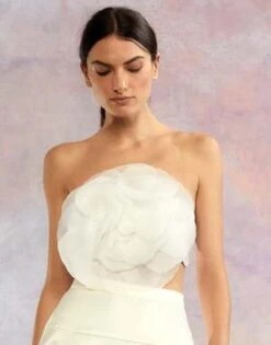 CYNTHIA ROWLEYOrganza Flower Bandeau Top 11 CYNTHIA ROWLEYOrganza Flower Bandeau Top -Cynthia Rowley Shop Cynthia Rowley Organza Flower Bandeau Top 20231006212120