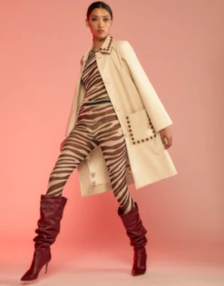 CYNTHIA ROWLEYStudded Vegan Leather Coat -Cynthia Rowley Shop Cynthia Rowley Studded Vegan Leather Coat 20231013183403 1