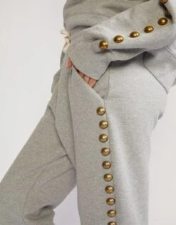 CYNTHIA ROWLEYStudded Sweatpants - Heather Grey -Cynthia Rowley Shop Cynthia Rowley Studded sweatpants HGREY 20210416224729