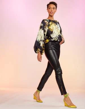 CYNTHIA ROWLEYVegan Leather Pants - Black 1 CYNTHIA ROWLEYVegan Leather Pants - Black