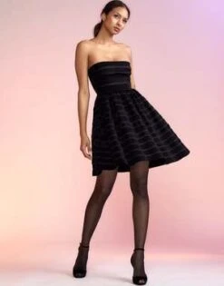 CYNTHIA ROWLEYVelvet Ribbon Mini Dress - Black -Cynthia Rowley Shop Cynthia Rowley Velvet Ribbon Mini Dress Black 20230106230641