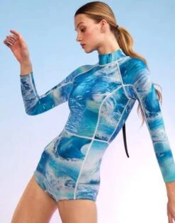CYNTHIA ROWLEYWatercamo Wetsuit - Blue Rainbow