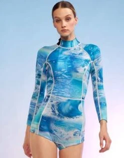 CYNTHIA ROWLEYWatercamo Wetsuit - Blue Rainbow 10 CYNTHIA ROWLEYWatercamo Wetsuit - Blue Rainbow -Cynthia Rowley Shop Cynthia Rowley Watercamo Wetsuit Blue Rainbow 20220509231950