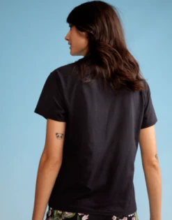 CYNTHIA ROWLEYDistressed Tee - Black -Cynthia Rowley Shop Distressed Tee 20220926190531 2